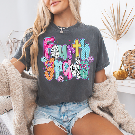Fourth Grade School Tee | Comfort Colors
