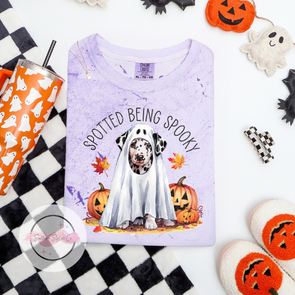 Dalmation Halloween Dog Tshirt, Comfort Colors