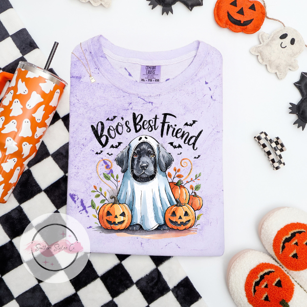 Black Lab Halloween Dog Tshirt, Comfort Colors