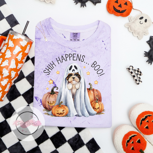 Shitzu Halloween Dog Tshirt, Comfort Colors