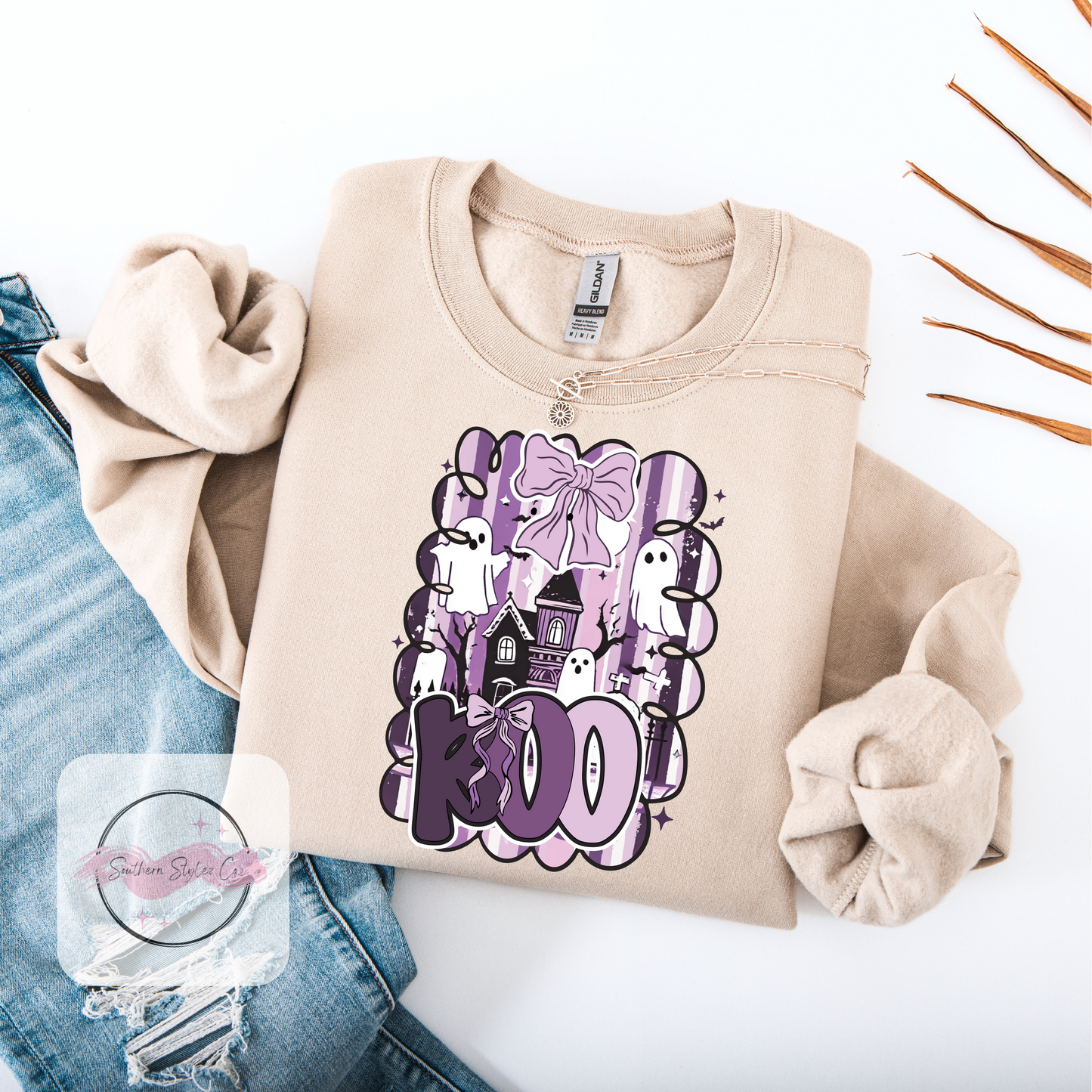 Purple Boo Tshirt & Crewneck