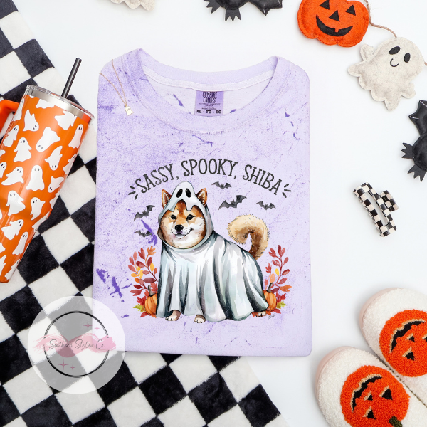 Shiba Halloween Dog Tshirt, Comfort Colors