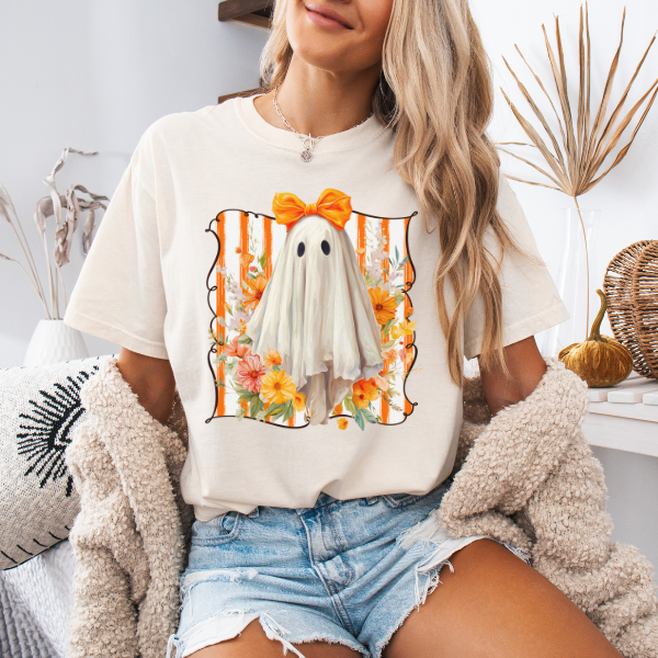 Preppy Ghost Tee | Comfort Colors