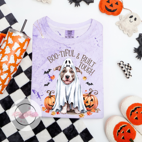 Pitbull Halloween Dog Tshirt, Comfort Colors