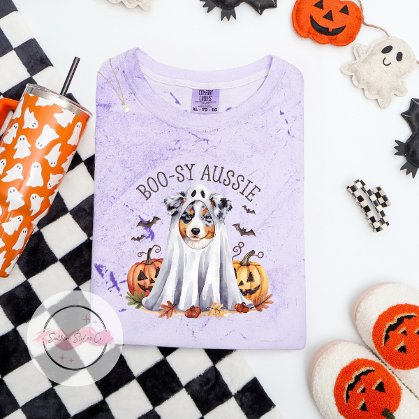 Aussie Halloween Dog Tshirt, Comfort Colors