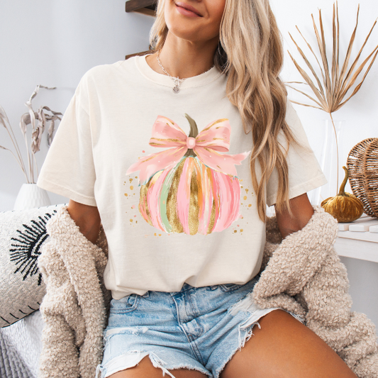 Watercolor Pumpkin Tee | Comfort Colors