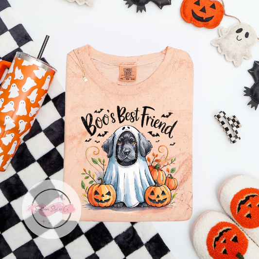 Black Lab Halloween Dog Tshirt, Comfort Colors