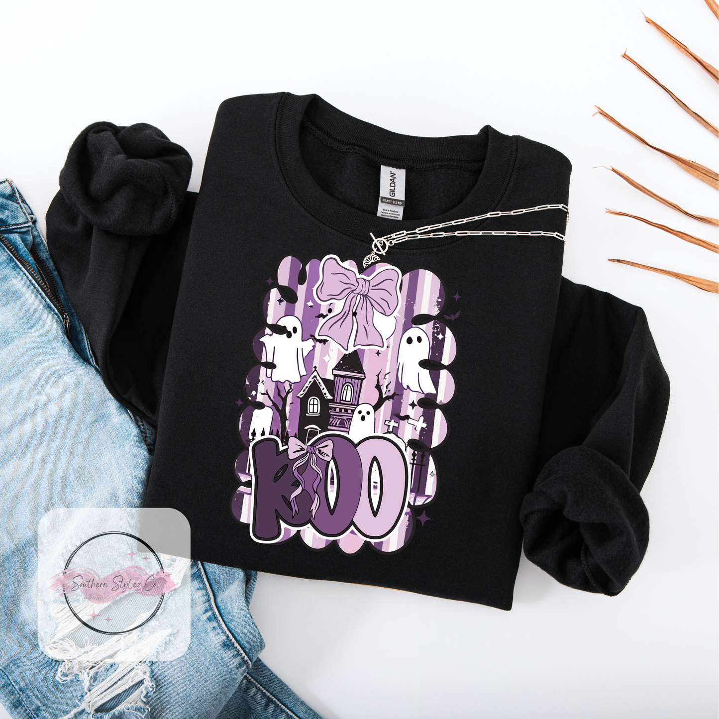 Purple Boo Tshirt & Crewneck