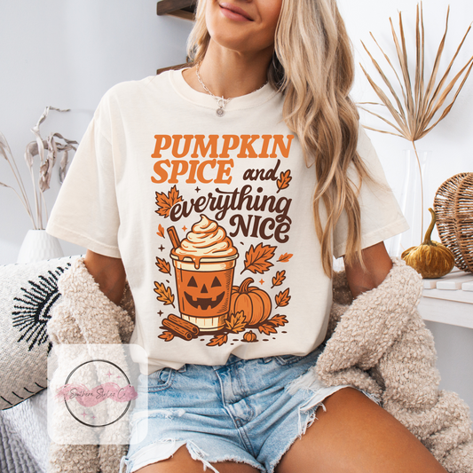 Pumpkin Spice & Everything Nice T Shirts & Crewnecks