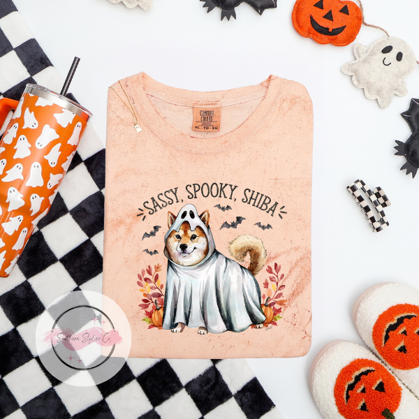 Shiba Halloween Dog Tshirt, Comfort Colors