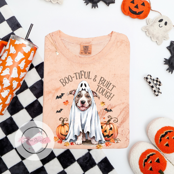 Pitbull Halloween Dog Tshirt, Comfort Colors