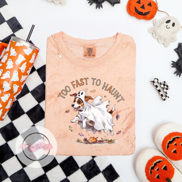 Jack Russell Halloween Dog Tshirt, Comfort Colors