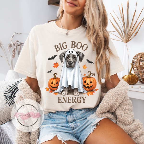 Great Dane Halloween Dog Tshirt, Comfort Colors