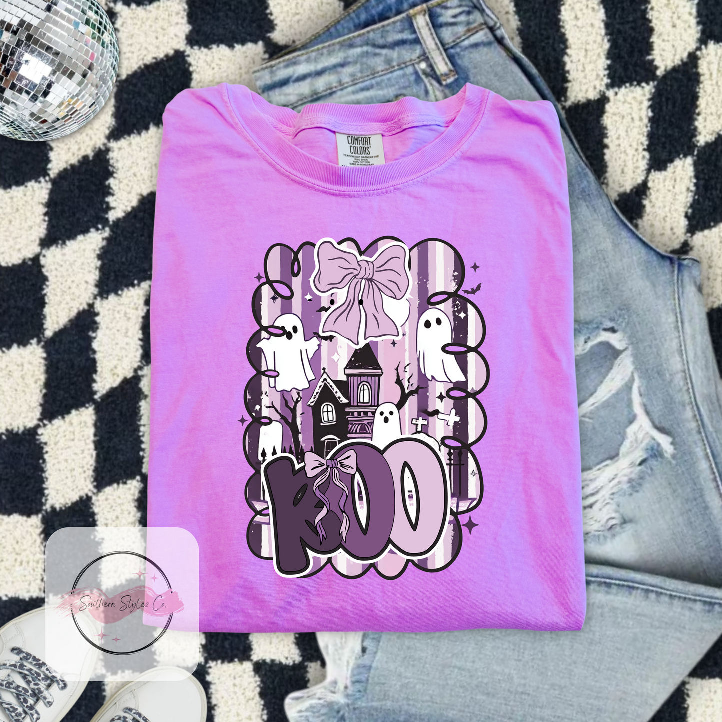 Purple Boo Tshirt & Crewneck