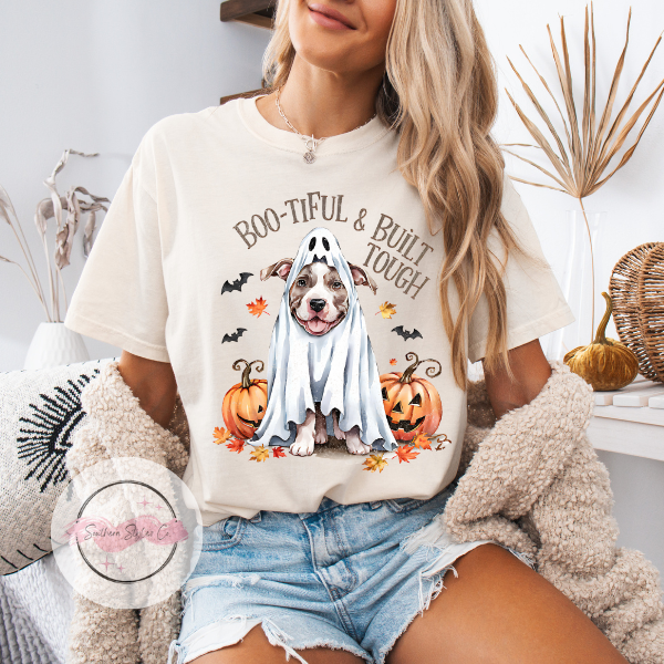 Pitbull Halloween Dog Tshirt, Comfort Colors