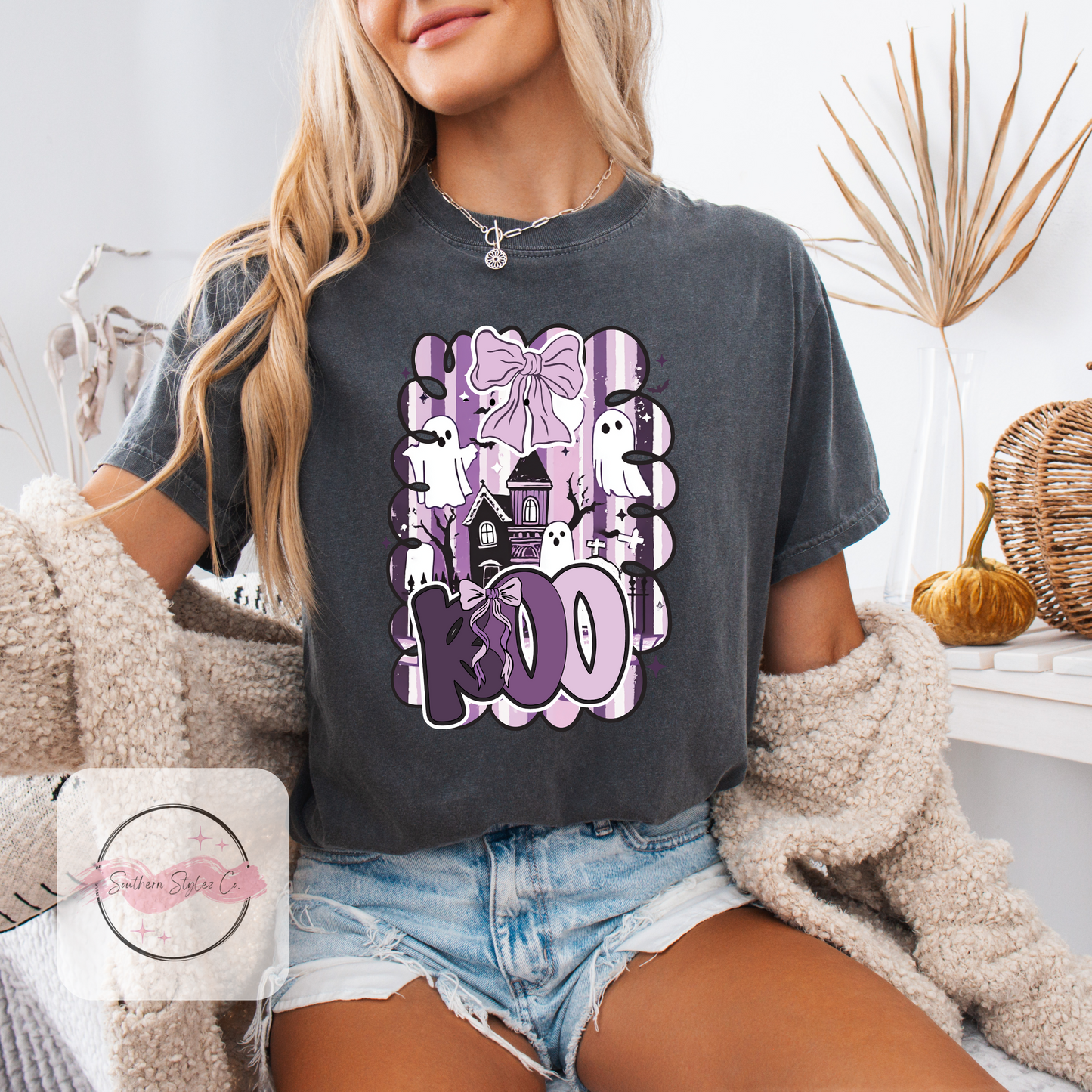 Purple Boo Tshirt & Crewneck