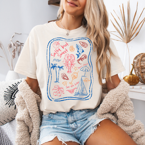 Salty but sweet tee | Comfort Colors