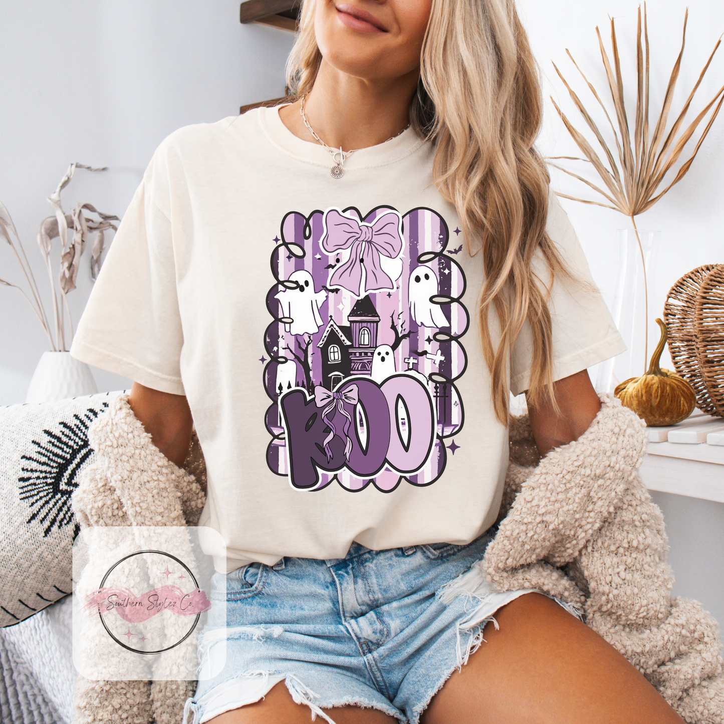 Purple Boo Tshirt & Crewneck