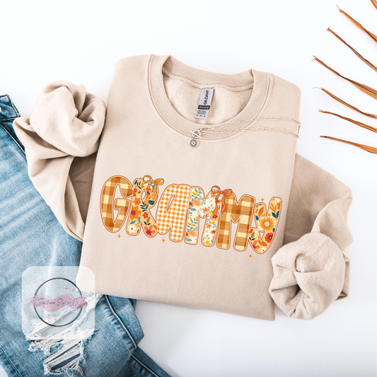 Fall Theme Name Crewneck