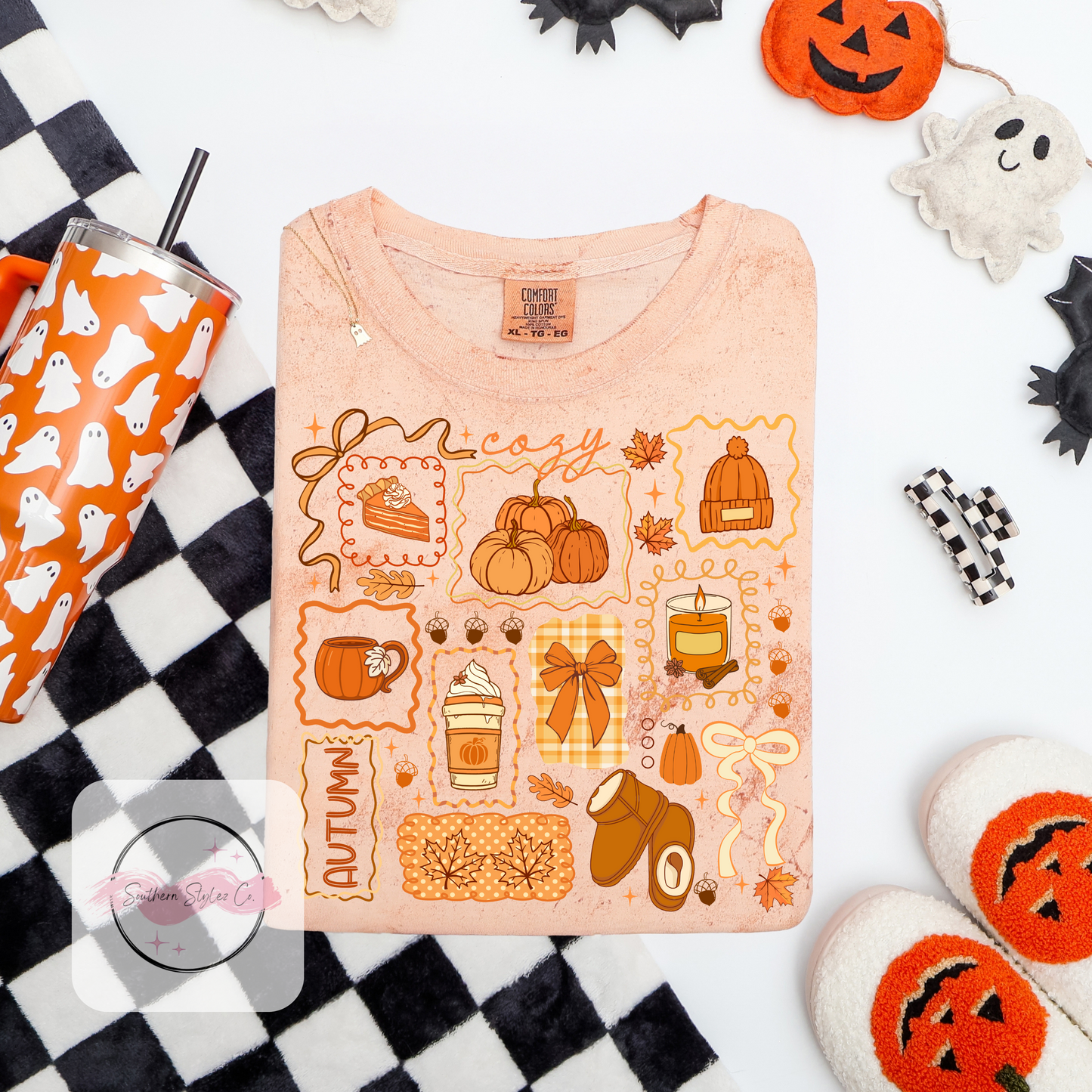 Cozy Autumn Collage Tshirt & Crewneck
