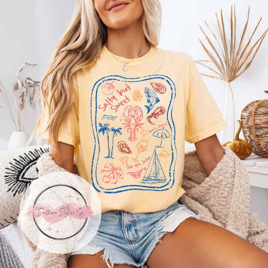 Salty but sweet tee | Comfort Colors