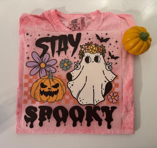 Checkered Stay Spooky Tshirt
