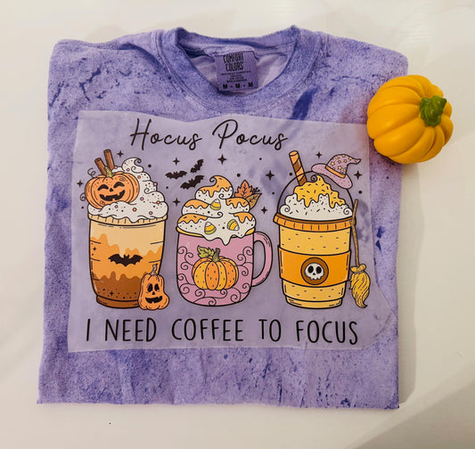 I Need Coffee To Focus Tshirt