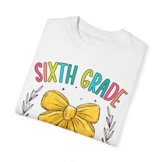 Sixth Grade T-Shirt, Cute Tee for 6th Graders, Back to School Gift, Teacher Appreciation, Fun Youth Apparel