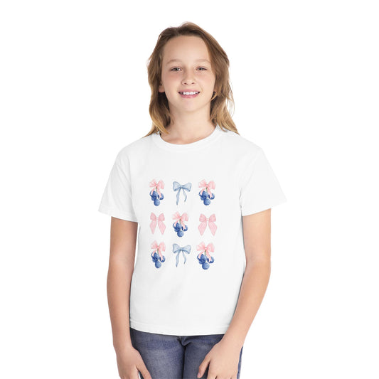Blueberry Bow Youth Tee