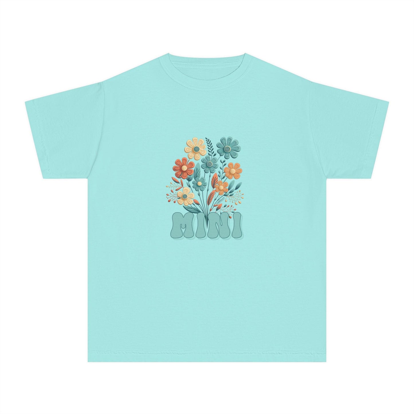 Youth Floral Tee, Cute Kid's Shirt, Spring Fashion, Summer Gift, Gift for Mini Trendsetters, Garden Themed Tee