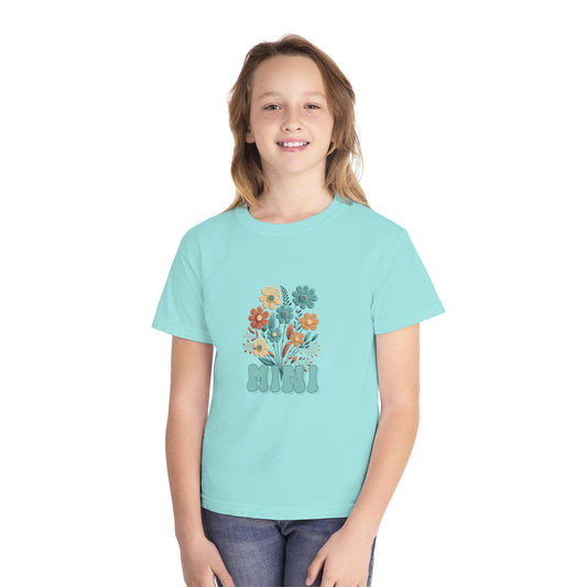 Youth Floral Tee, Cute Kid's Shirt, Spring Fashion, Summer Gift, Gift for Mini Trendsetters, Garden Themed Tee