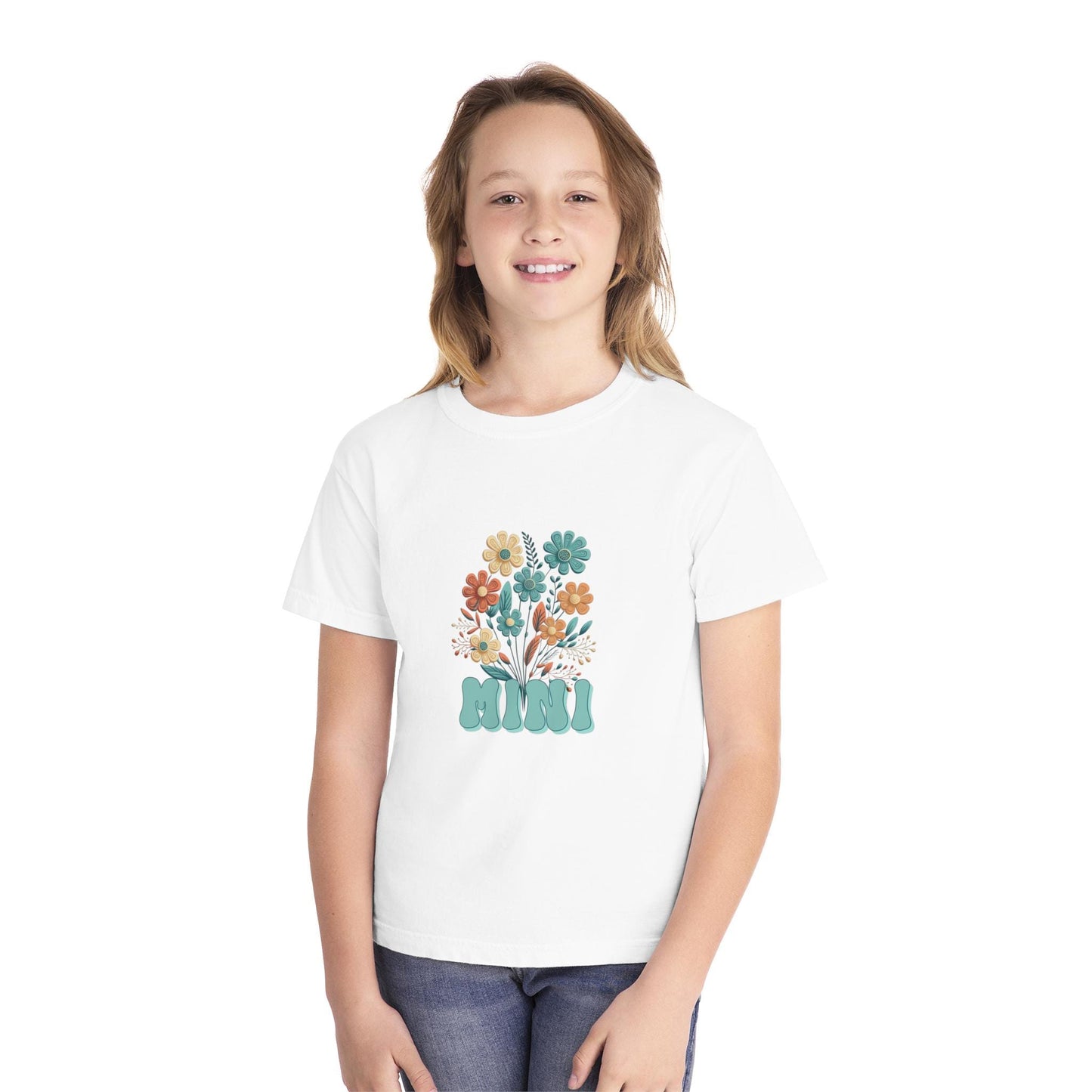 Youth Floral Tee, Cute Kid's Shirt, Spring Fashion, Summer Gift, Gift for Mini Trendsetters, Garden Themed Tee