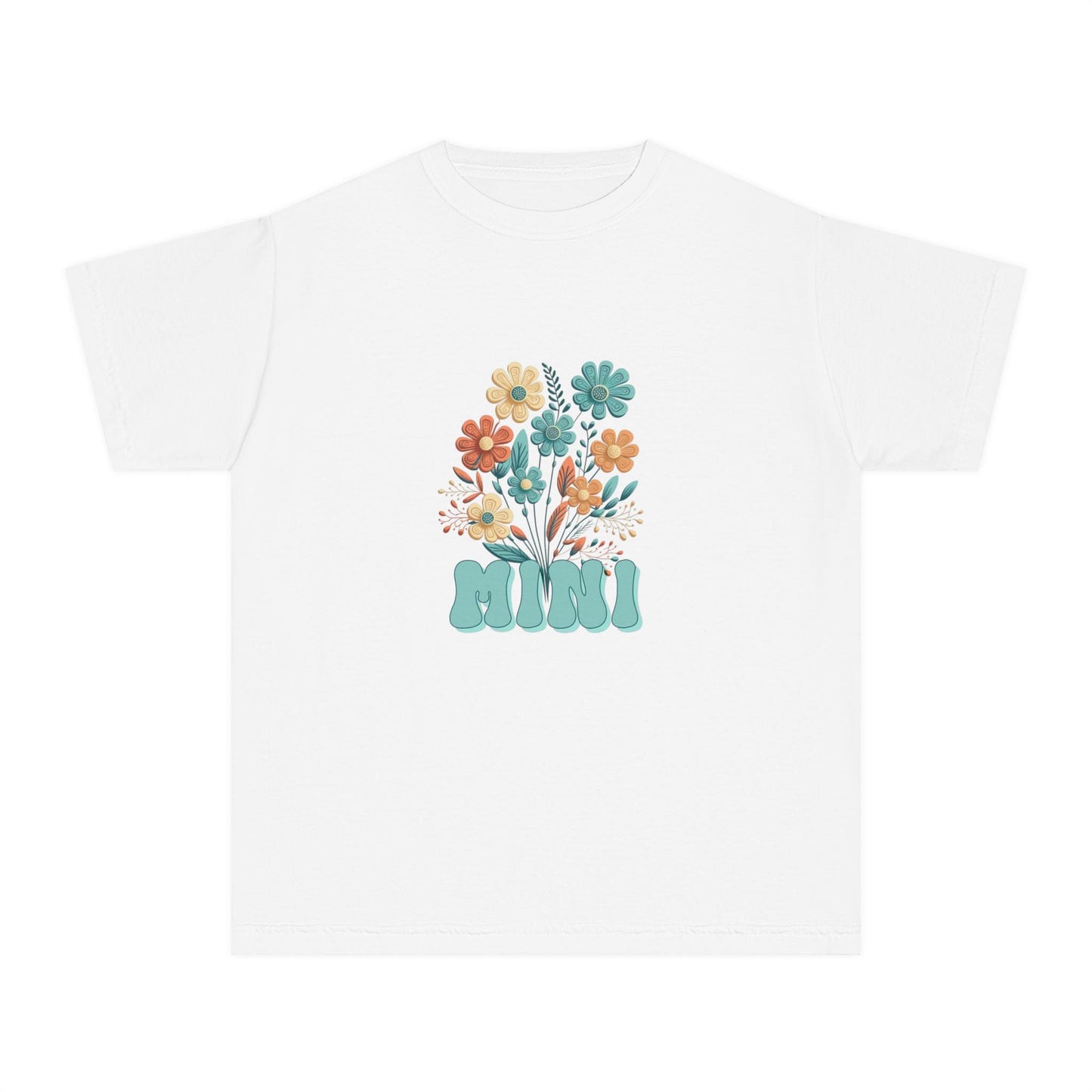 Youth Floral Tee, Cute Kid's Shirt, Spring Fashion, Summer Gift, Gift for Mini Trendsetters, Garden Themed Tee