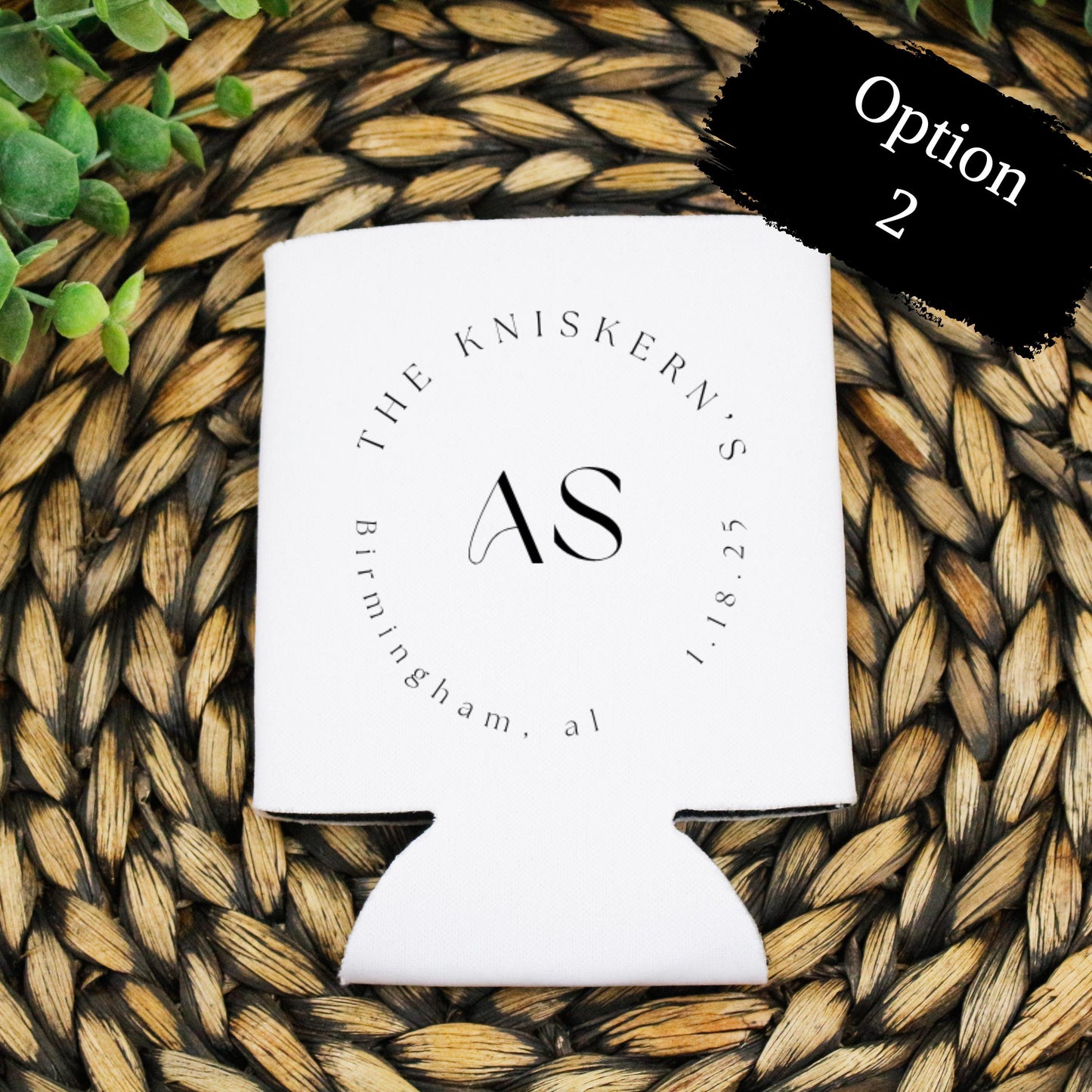 Custom Wedding Can Cooler, Custom Koozie, Personalized Can Cooler For Events, Wedding Favor
